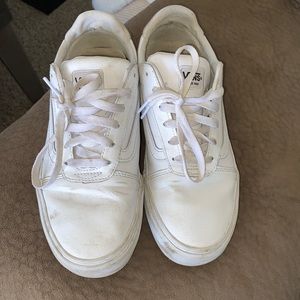 Women’s White Vans